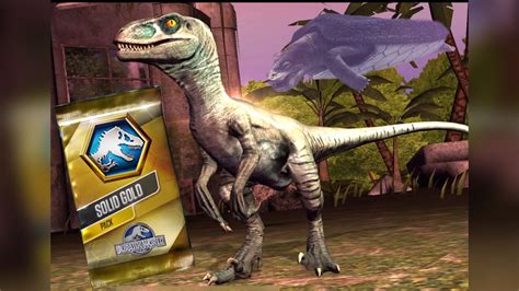 Solid Gold Pack Velociraptor Gen 2 Jurassic World The Game Ep8 Youtube