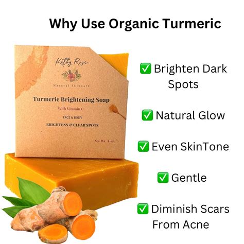 Turmeric Soap Gentle Bar For Face And Body All Natural Body Cleanser