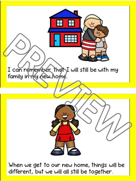 Moving Social Skills Story Printable Social Story New House Story