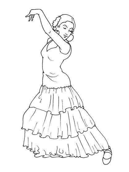 Comment Dessiner Une Danseuse De Flamenco Danseuse De Flamenco