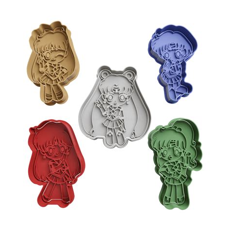 Set Sailor Moon Cookie Cutter Stl Cookie Cutter Stl Store Design