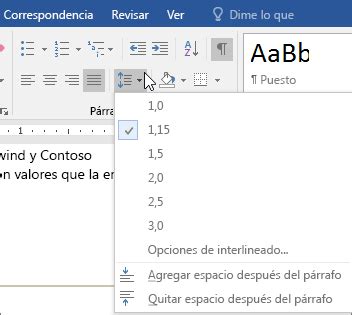 Cambiar El Interlineado En Word Word