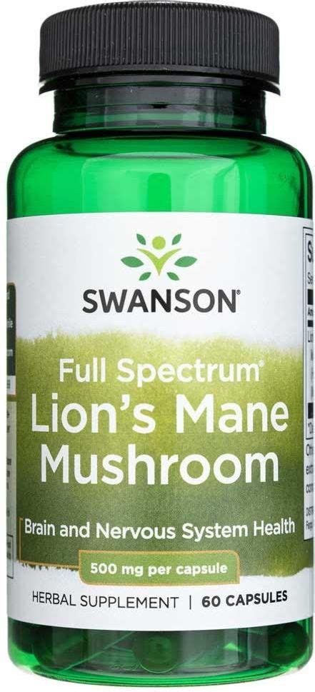 Swanson Full Spectrum Lion S Mane Muschroom Kaps Opinie I Ceny Na