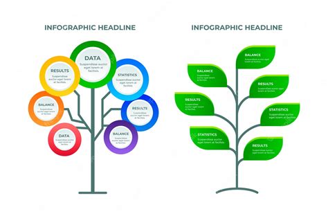 Premium Vector | Infographic tree design