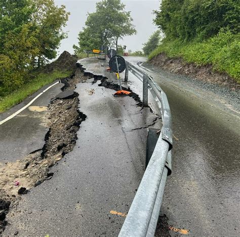 Maltempo frana e criticità sulle strade anche sull Appennino modenese