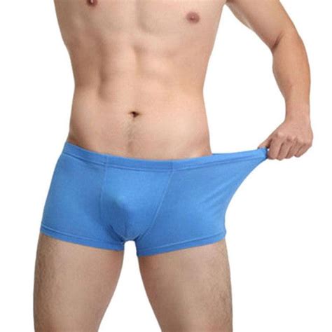 2016 High Sexy Underwear Men Mens Boxer Nylon Spandex Shorts Men Bulg