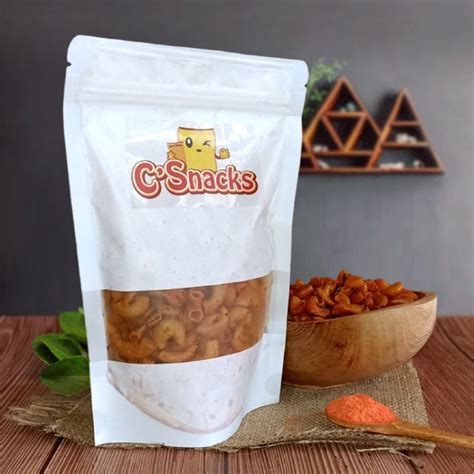 Jual Camilan Gurih Makaroni Bantet Rasa Balado Daun Jeruk Kemasan