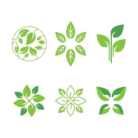 Conjunto De Plantillas De Diseño De Logotipo Ecología Verde 3050936 Vector En Vecteezy