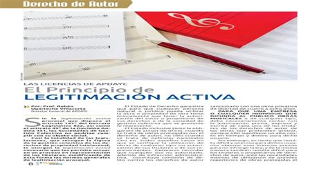 El principio de Legitimación activa PDF Document