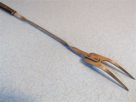 Vintage Stanhome Stainless Steel Mcm Bbq Fork With Bakelite Handle Etsy