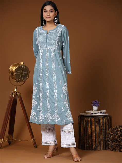 Buy House Of Kari Women Blue Ethnic Motifs Printed Flared Sleeves