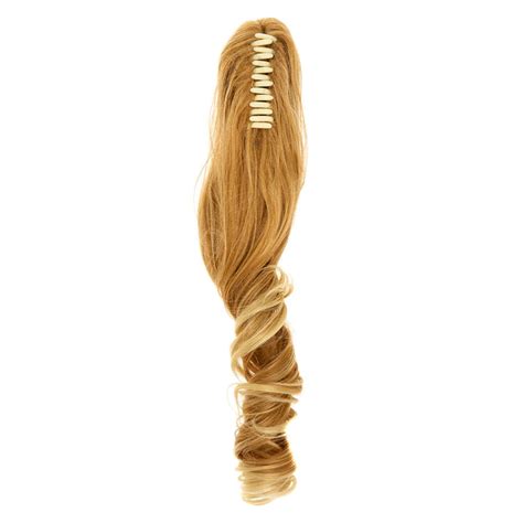 Faux Hair Ponytail Hair Claw - Blonde | Claire's