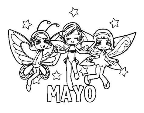 Dibujo De Mayo Para Colorear Dibujos Net