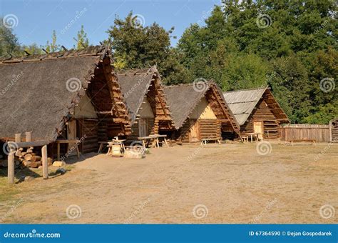 Early Medieval Village Editorial Image Image Of Poland 67364590