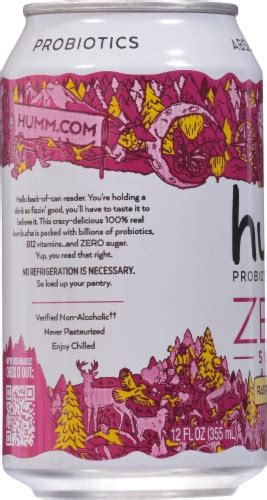 Humm Zero Sugar Raspberry Lemonade Probiotic Kombucha Fl Oz Kroger