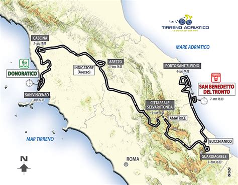 Tirreno Adriatico Parcours Et Profil Des Tapes Videos De Cyclisme