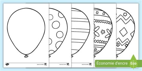 Coloriage De Ballons De Kermesse Teacher Made Twinkl