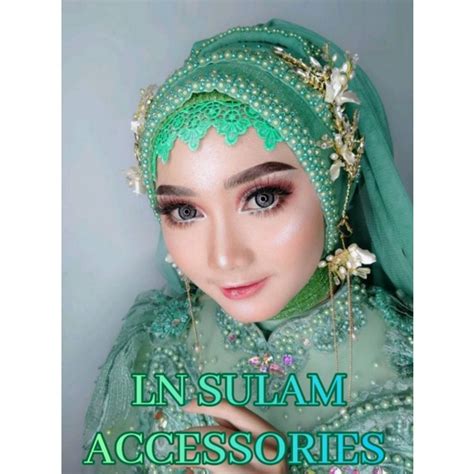 Jual Veil Slayer Pengantin Tiga Susun Kerudung Selendang Jilbab