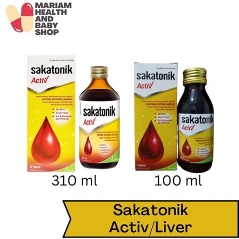 Jual Sakatonik Activ Liver Multivitamin Zat Besi Shopee Indonesia