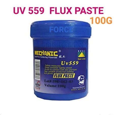 Fluxo Solda Pastoso Mechanic Uv 559 100G Azul Smarts Parts