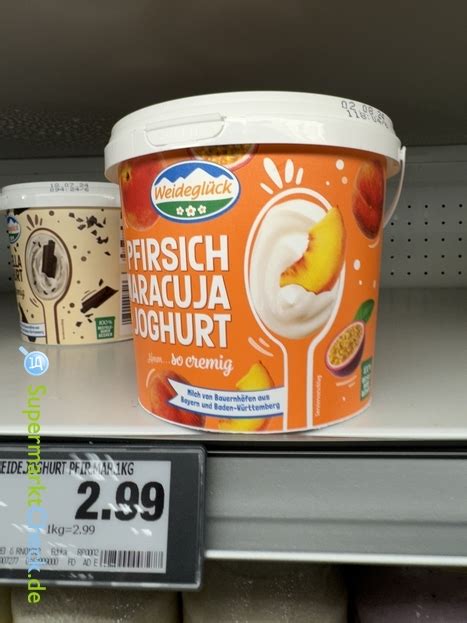 Weidegl Ck Pfirsich Maracuja Joghurt G Preis Angebote Kalorien