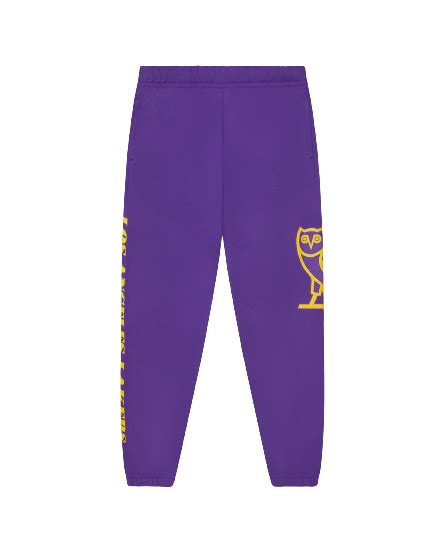 Ovo Nba La Lakers Sweatpant Purple Lakers Store