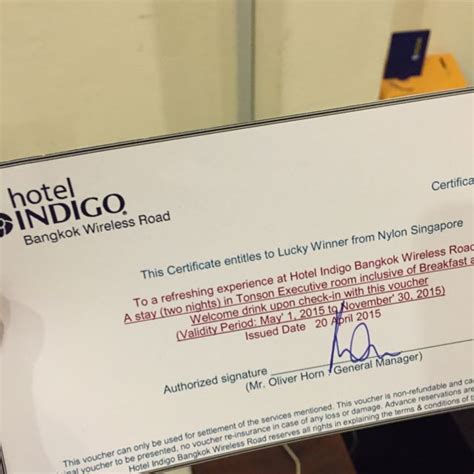 D N Stay Hotel Indigo Bangkok Wireless Road Tickets Vouchers