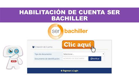 Habilitación de Cuenta Ser Bachiller SNNA