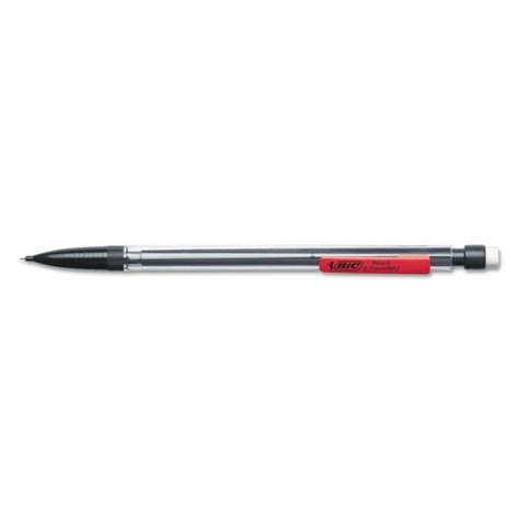 Bic Xtra Smooth Mechanical Pencil 07 Mm Hb 25 Black Lead Clear