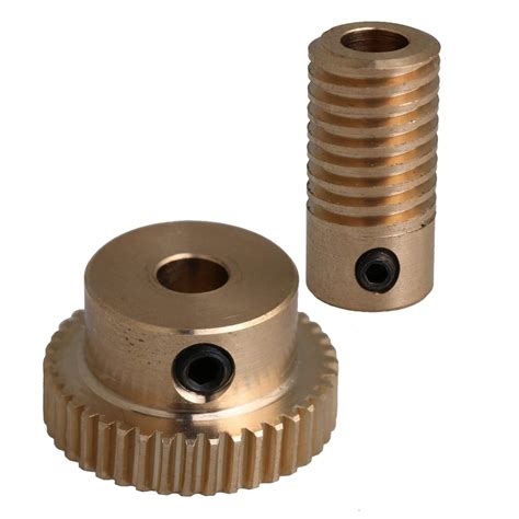 CNBTR 40T Brass Gear Wheel 5mm Hole Diameter Gear Shaft Kits 0 5