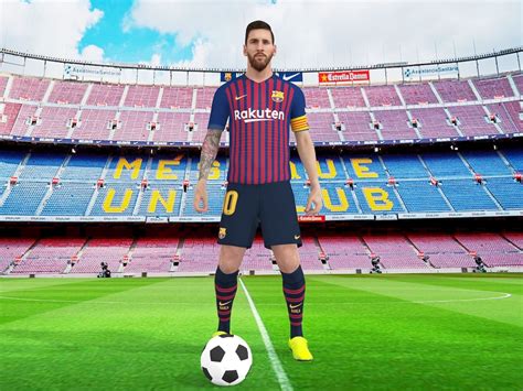 D Model Lionel Messi Vr Ar Low Poly Max Obj Fbx C D Ma Stl