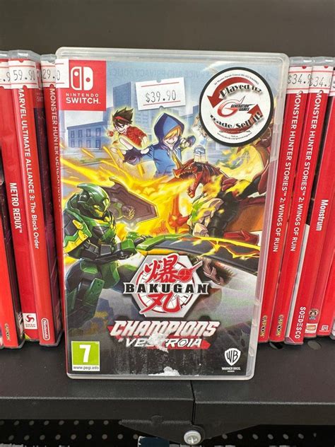 Bakugan Champions Of Vestroia Nintendo Switch Game Video Gaming Video