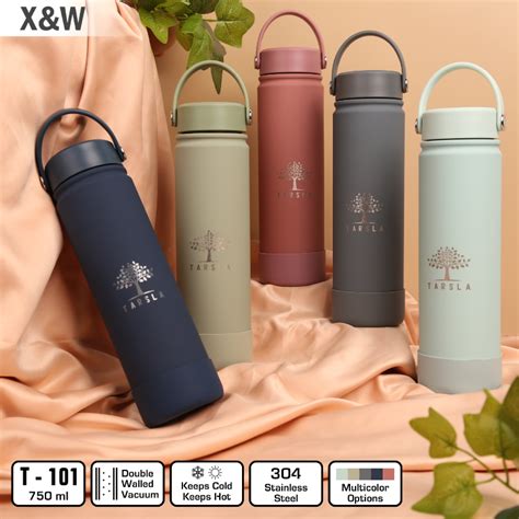 Jual X W Botol Minum Thermos Stainlees T With Handle Silicon