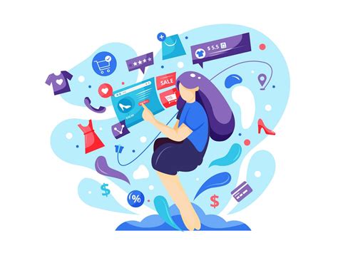 Free Online Shopping Vector Illustration Ai