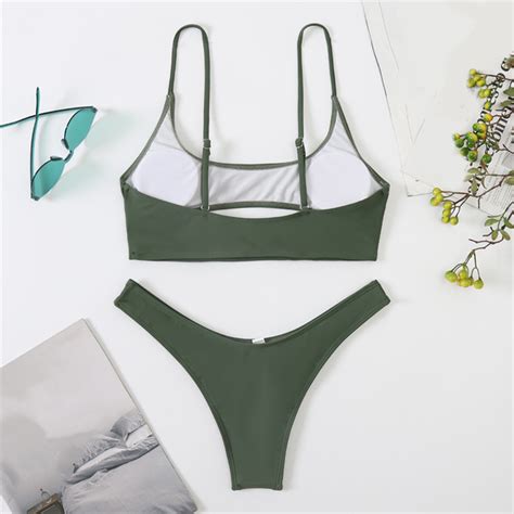 MAILLOT DE BAIN PCS Set Bikini Ensemble Hollow Out Sangle De