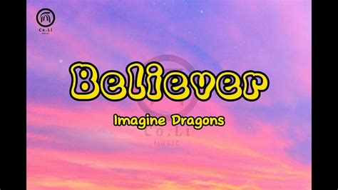 Believer Imagine Dragons Lyrics Youtube