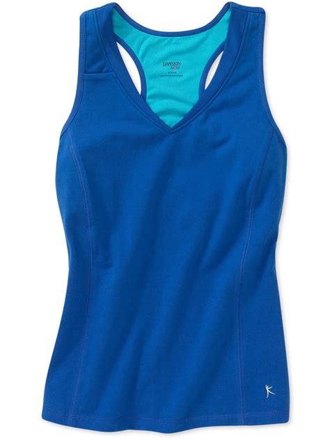 Danskin Now Womens Dri More Core Shelf Bra Racerback Tank