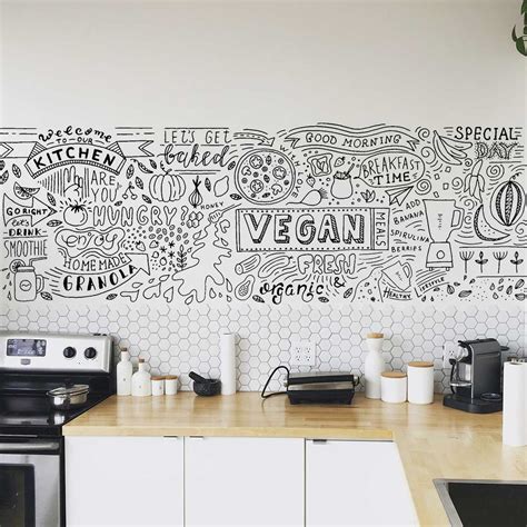 Vinilo Decorativo de Doodles para Cocina Envío Gratis ADAZIO