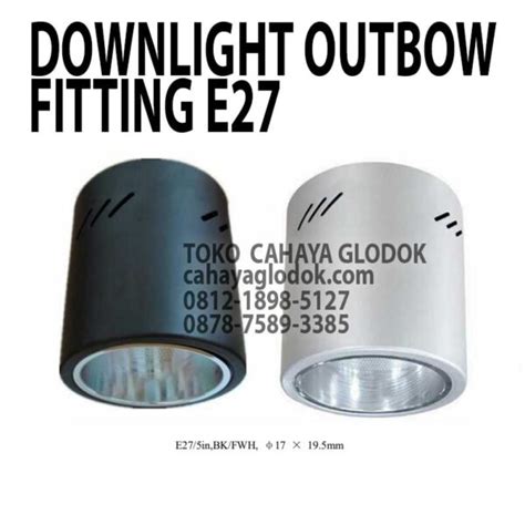 Jual Lampu Downlight Outbow 5w Led Black White Cahaya Glodok