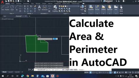 How To Calculate Area Perimeter In Autocad Youtube