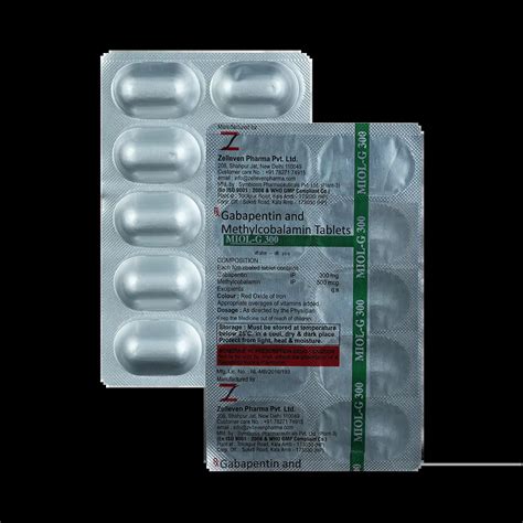 Miol G 300 mg/500 mcg Tablet: View usage, side effects, price and