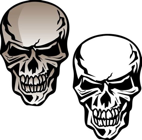 Skull Front Facing Vector Images Over 2900