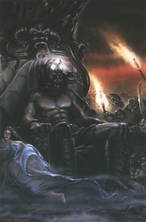 Lúthien And Morgoth Luca Michelucci Morgoth Melkor Tolkein Jrr