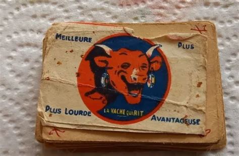 RARE MINI JEU 32 CARTES Ancien Publicitaire LA VACHE QUI RIT VINTAGE