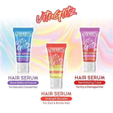 Jual MAKARIZO Vitaglitz Hair Serum 8ML Shopee Indonesia