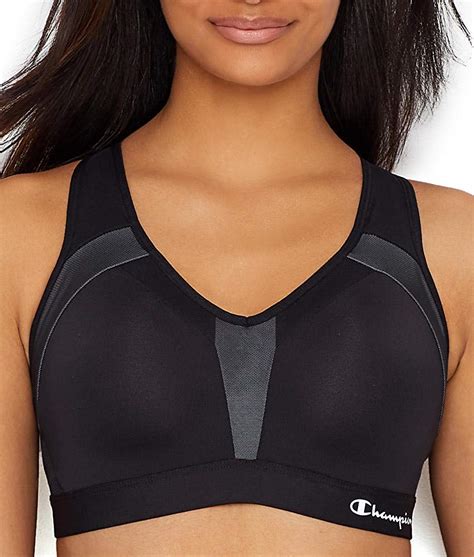 Champion Black Motion Control High Impact Sports Bra Us 42c Uk 42c 192503186210 Ebay