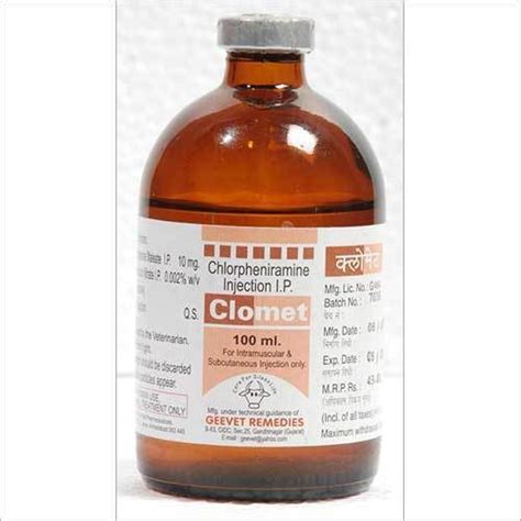 Liquid Chlorpheniramine Maleate Injection At Best Price In Surat