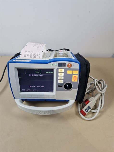 Used Zoll R Series Bls Defibrillator With Leads Ecg Cable Printer And