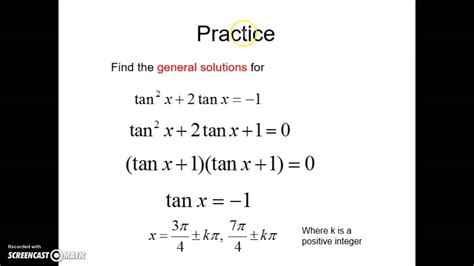 Solving Trig Equations General Solutions - Tessshebaylo