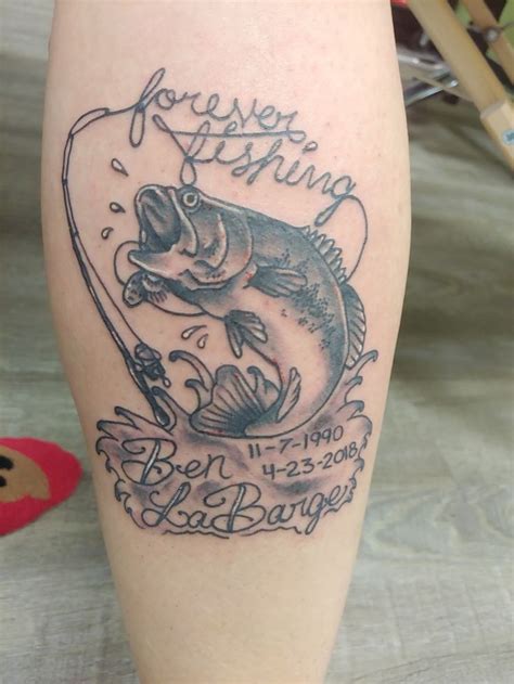 Fishing tattoo | Remembrance tattoos, Tattoos, Tattoos and piercings